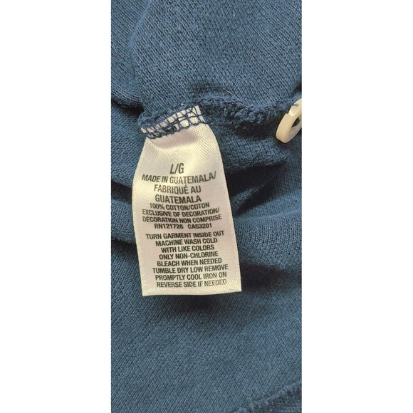 Aeropostale men's navy classic short sleeve polo white A87 Logo sz. L - Picture 4 of 10